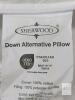 2 New Sherwood Standard Down Alternative Pillow, Cotton Cover, Polyester Gel-Fiber, OEKO-TEX, 20x26 in - 2
