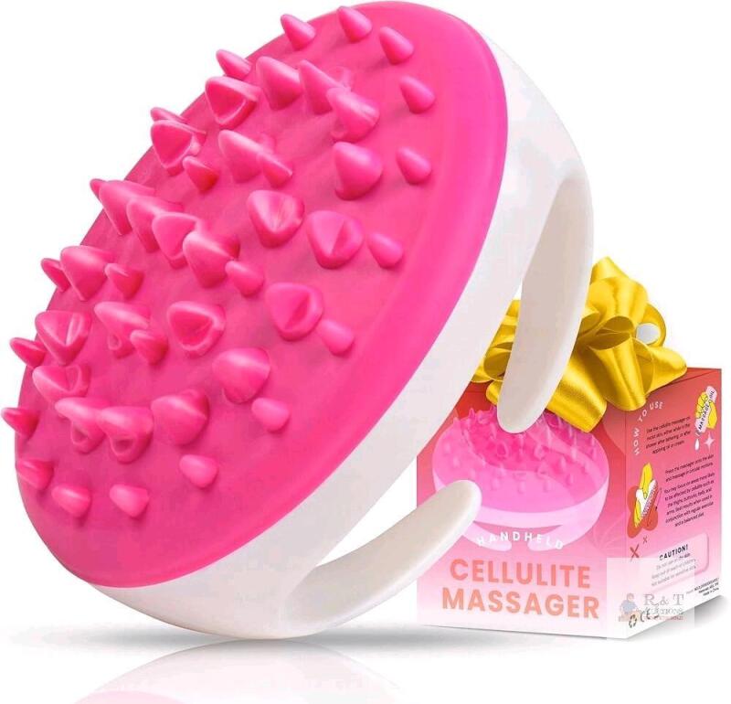 New Scala Silicone Anti Cellulite Massager, Body Shower Scrubber, Cellulite Remover - Improve Circulation, Distribute Fat Deposits, Body Massager, Exfoliator, Fat Roller Use with Creams and Oils