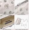 New Women Peeptoe Satin Evening Bag Clutch Purse Handbags Crossbody Hardcase for Party Prom Wedding - 5