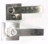 New Interior Privacy Door Lever for Bedroom Stainless Steel Bathroom Flat Reversible Door Handle Square Door Lock Set Without Key Brushed Nickel (1 Pack Privacy No Key Lock) - 3