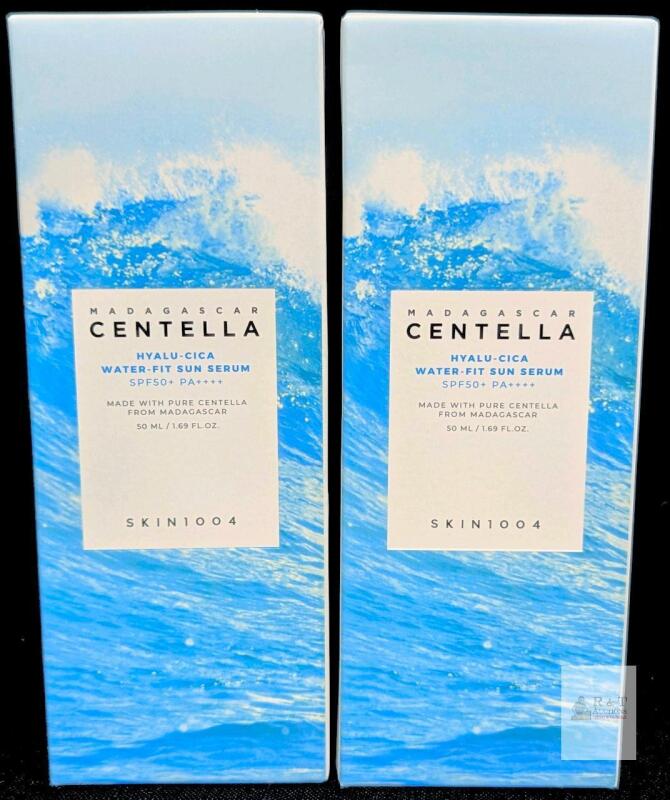 NEW SKIN1004 Madagascar Centella Hyalu-Cica Water-Fit Sun Serum SPF50+ PA++++ 50ml, Lot of 2, 2027 Expiry