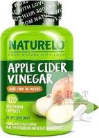 [bb 05/2027] NATURELO Apple Cider Vinegar Capsules - Natural ACV with Mother Supplement for Men & Women for Detox, Cleanse and Weight Management - 120 Vegan Capsules