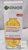 Garnier Vitamin(E) C+ Brightening Serum 30 mL, Vegan, Reduces Dark Spots, 4% Actives