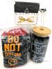 New Anotion Gamer Gifts : "Don't Disturb" Graphics Clear Borosilicate Drinking Glass Tunbler With Bamboo Lid, Glass Straw, Silicone Straw-Topper & O/S "Do Not Disturb" Grippy-Bottom Novelty Gaming Socks - 2