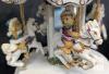 Holiday Musical Carousel & Spinning Christmas Tree Figurine Set, 11.5" Tall - 2