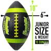 New Franklin Sports Grip-Rite 100 Rubber Junior Football 1 Inflated Football Black