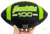 New Franklin Sports Grip-Rite 100 Rubber Junior Football 1 Inflated Football Black - 2