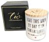 Teezwonder Lavender Scented Soy Candle, Gift Box, Cotton Wick, 7 oz, Wood Lid, Humorous Message