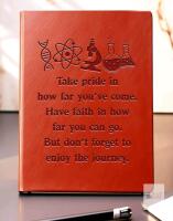 New Science Notebook Inspirational Gift A5 PU Leather Lined Notebook For Work Writing College Ruled Journal for Students Teachers Women Men Science Chemistry Gift(Take pride-Science)
