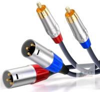 new Tisino Dual RCA to Dual XLR Male Audio Cable, 3.3ft, 24K Gold-Plated Connectors