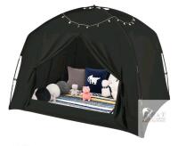 GOLDEN MARS Bed Tent for Twin Size Bed GMST-01-1-S, Black, 77x42x53 inches