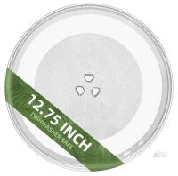GEMROOM 12.75" Microwave Glass Turntable Plate Compatible with GE, LG, Whirlpool, Kenmore