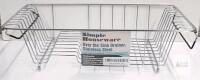 Simple Houseware Stainless Steel Over the Sink Drainer Basket, 20.5"x8.25"x4.75" w/ SKU & LPN