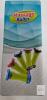 Handheld Foot Massage Roller, Textured Rubber Knobs, Multicolor Wheels, Ergonomic Design, 7.5"