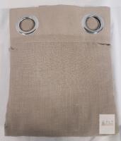 NEW XWZO Faux Linen Sheer Curtains, Taupe, 52"x96", 2 Panels, Grommet Top, X003YR0MM3