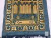 Machine-Made Blue & Gold Mosque Mihrab Prayer Rug - 27" x 44" Poly Material with Fringe - 3