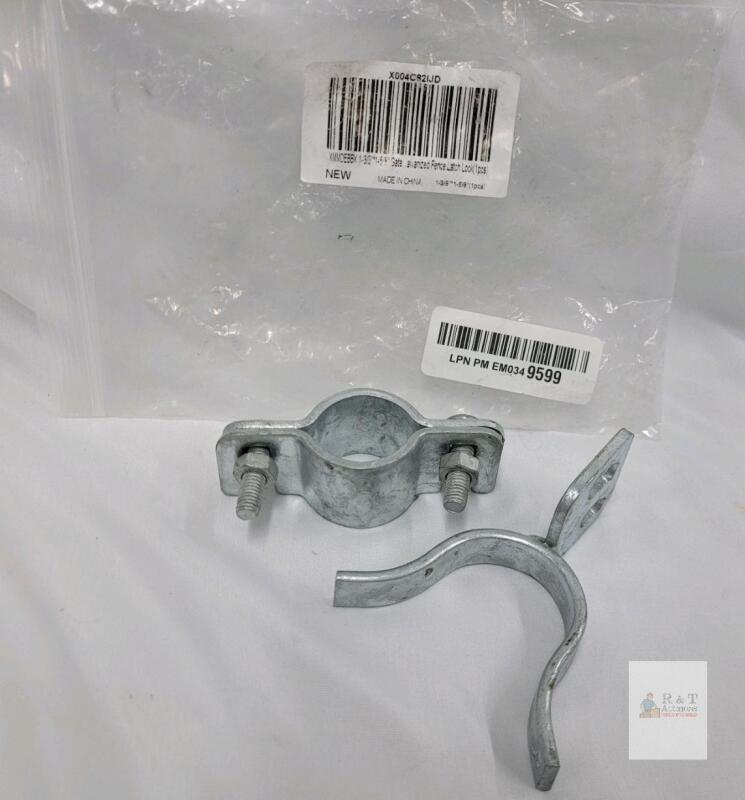 Galvanized Fence Gate Latch Lock, Fits 1-3/8" to 1-5/8" Gate Frames, Lockable Design