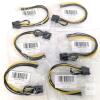 6 New Molex to Graphics Card Power Cables, Molex IDE LP4 4-Pin Male to PCI Express 8-Pin (6+2) Male Adapter Converter Cable for Computer Power Supply Graphics Card