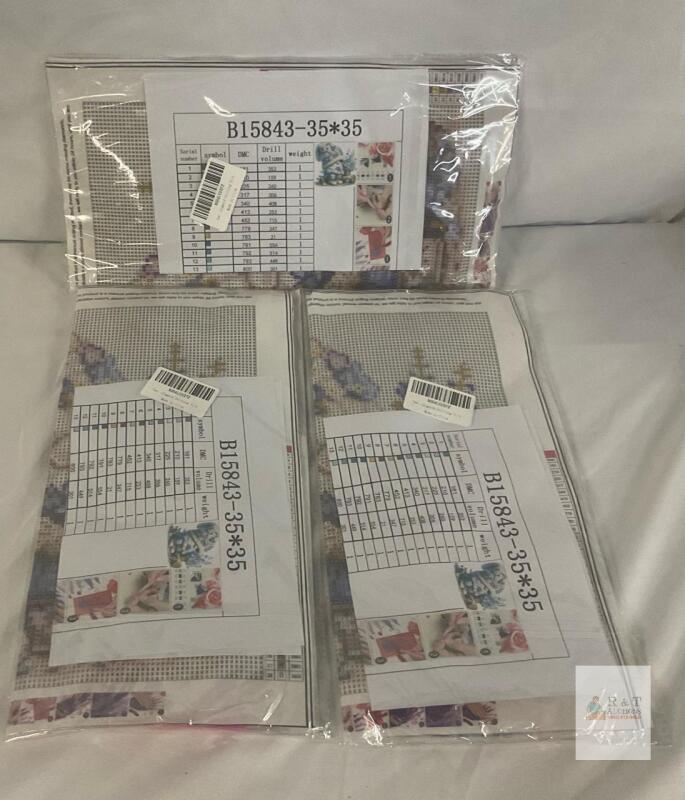 3 Diamond Painting Kit B15843 - 35x35 cm Full Drill, Round Diamonds, 13 Colors, Sealed, X004LEEB7Z