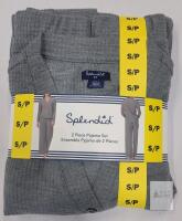 NEW Splendid Heather Gray 2 Piece Women's Pajama Set, Size Small, 100% Polyester, Button Front Top