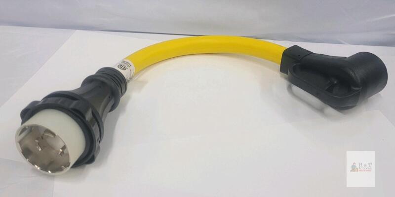 Ningbo Xuanhua XLS250P-A/XN1450R-A 50A 250V Dogbone Adapter, SS2-50P to NEMA 14-50R, 21.75"