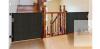 2 Pack Retractable Safety Gate, Black, 55"x33", Wall-Mount, Child & Pet Barrier, X004PSSCNB - 2