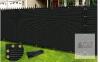 NEW 4'x50' Black Privacy Fence Screen, 170 GSM, HDPE Mesh, UV Block, Weather Resistant, Zip Ties