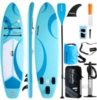 Marcello Ocean Light 10'6" Inflatable SUP Board Set, 33" Wide, Paddle, Pump, Backpack, 330 lb Cap