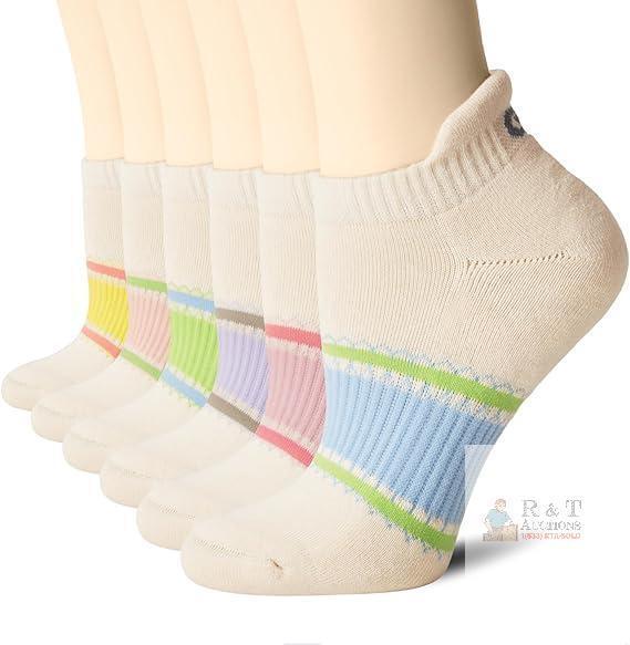 CS CELERSPORT 6 Pairs Ankle Athletic Running Socks Low Cut Sports Tab Socks for Men and Women