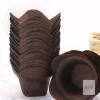 New 100pcs Lotus Style Baking Cups Cupcake Liners Cupcake Baking Cups Muffin Liners Greaseproof Paper Cup Cake Liner Oil Proof Paper (Dark Brown)