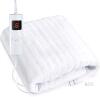 AS NEW Electric Heating Warmer Pad, 6 Heat Settings, Digital Controller, 12x24in, White, Soft Plush