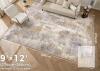 DMOYEST 9' x 12' Modern Abstract Area Rug, Grey Brown, W24019B, - 2
