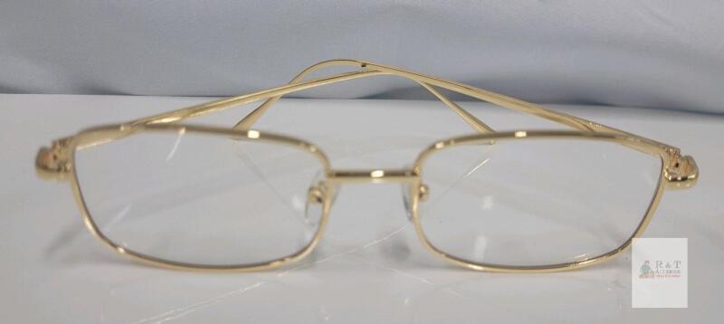 NEW Gold Frame Non-Prescription Glasses