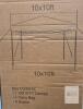 NEW Landmountain 10x10 Ft Pop-up Canopy Tent White w/ Carry Bag & 4 Ropes LS-131-10x10-White - 3