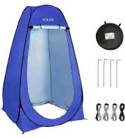 NEW YOLOK Blue Pop Up Privacy Tent - 1 Person, Water Repellent, 47x47x75 in, Carry Bag, Accessories
