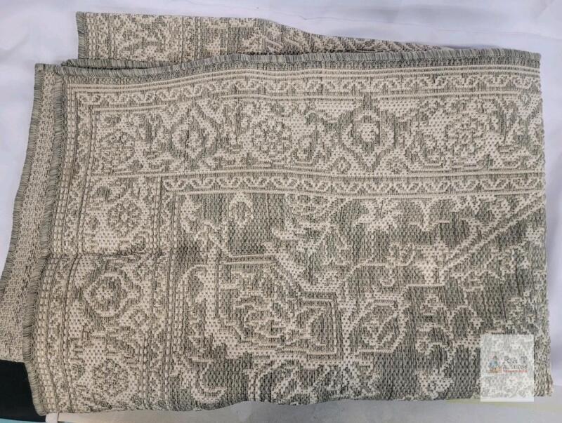 NEW Traditional Oriental Flatweave Area Rug, Neutral Tones, Wool Blend, 54"X80"