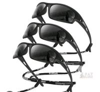 OUKEMAX OKS94-1-1-1 Sports Sunglasses, Polarized UV400 Protection, Black Frame, Dark Lenses