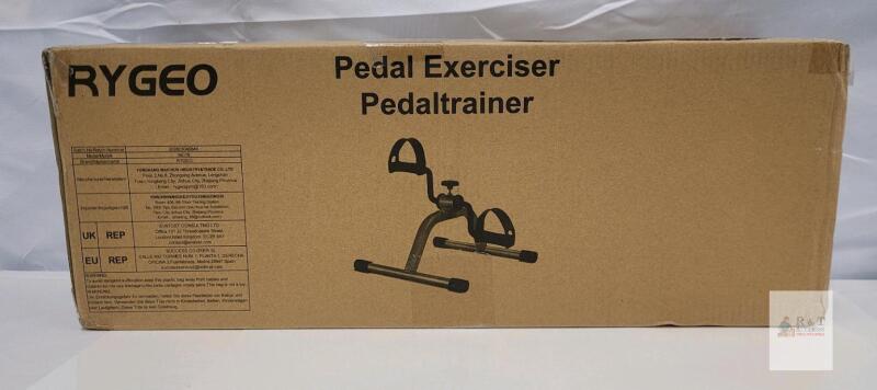 RYGEO MG16 Mini Pedal Exerciser &ndash; Compact, Foldable, Adjustable Resistance