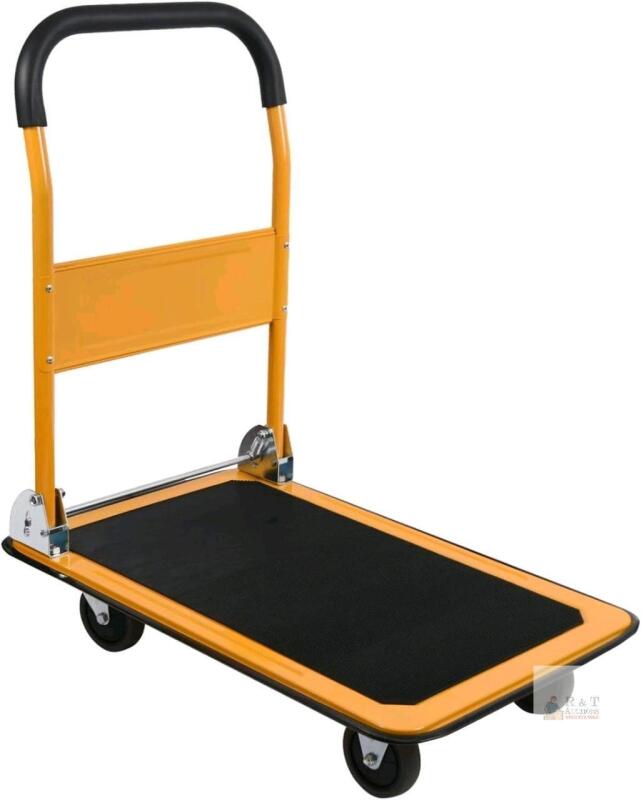 NEW Leadallway KTHC200BYT Foldable Platform Cart, 330 lbs Capacity, 28.7" x 18.5", Yellow