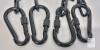 Steel Chains with Locking Carabiners, 46" Length, 330 lbs Capacity - 2