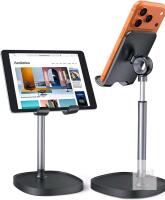 LISEN 2E713 Telescopic Desk Stand &ndash; Adjustable Height, Dual Clamps, 360&deg; Rotation