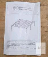NEW Queen Metal Bed Frame YC-005-Q, 18" Height, Black Finish, 700 lbs Capacity