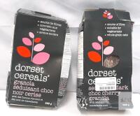 Dorset Cereals Seduisant Dark Choc Cherry Granola 325g Boxes, Vegetarian, Oats, Damaged Packs