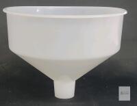 Large HDPE Funnel, 11.75" Diameter, 7.25" Height, 2" Spout OD
