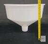 Large HDPE Funnel, 11.75" Diameter, 7.25" Height, 2" Spout OD - 2