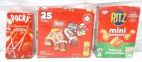 Pocky Crunchy Strawberry 51g, Nestl&eacute; Mini Bars 25-Pack 237g, Ritz Peanut Butter Sandwiches 180g