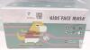 Kids Disposable Face Masks, 3-Ply, ASTM Level 3, Made in USA, Box of 50