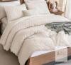 Andency Oversized King Comforter Set 120x98 in Off-White Chevron Texture - 2