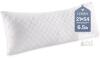 NEW Leeden 21x54 Inch Firm Full Body Pillow, Down Alternative Filling, White, 6.5 lb, Microfiber Cover
