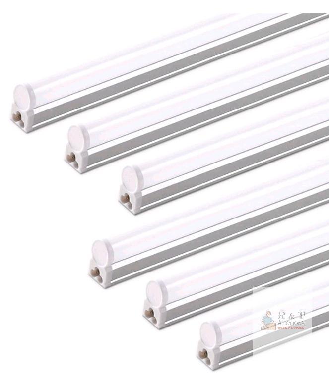 NEW Barrina T5 LED Shop Light 6500K, 36" (3ft), 2200 Lumens, 20W, 6-Pack, Linkable, Plug-in